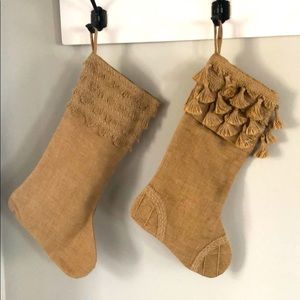 Burlap stockings